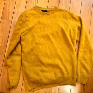 J. Crew Men's Mustard Crewneck Sweater
